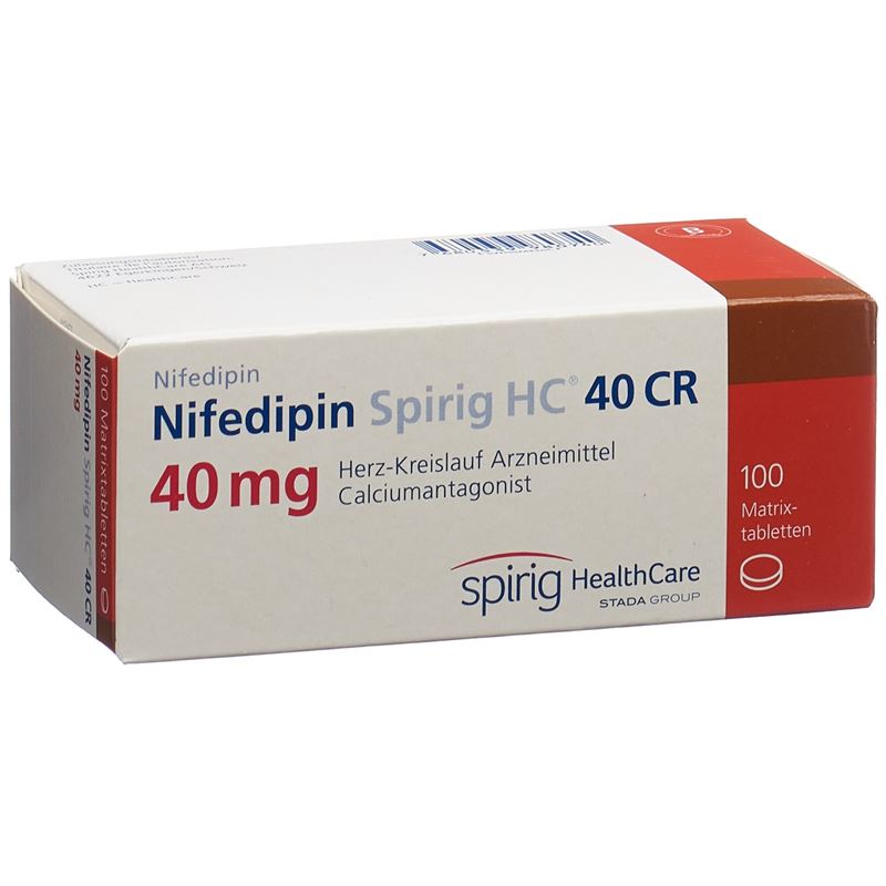 NIFEDIPIN Spirig HC CR Ret Tabl 40 100 Stk