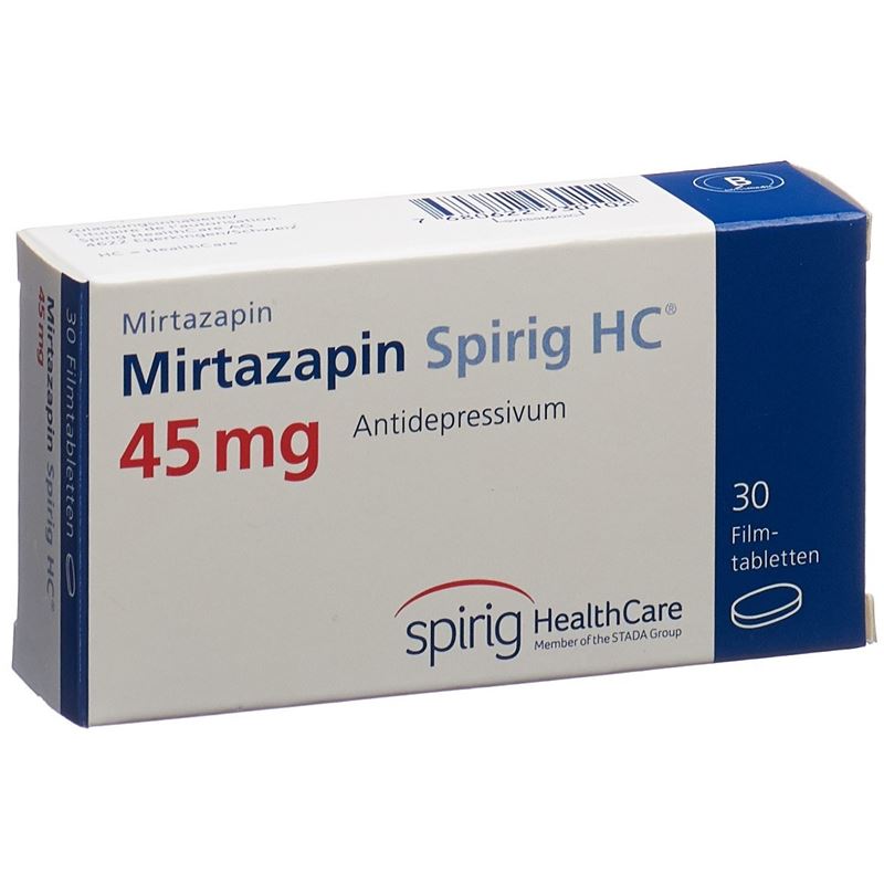 MIRTAZAPIN Spirig HC Filmtabl 45 mg 30 Stk