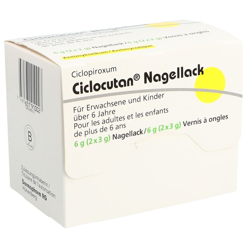 CICLOCUTAN Nagellack Lös 80 mg/g 2 x 3 g