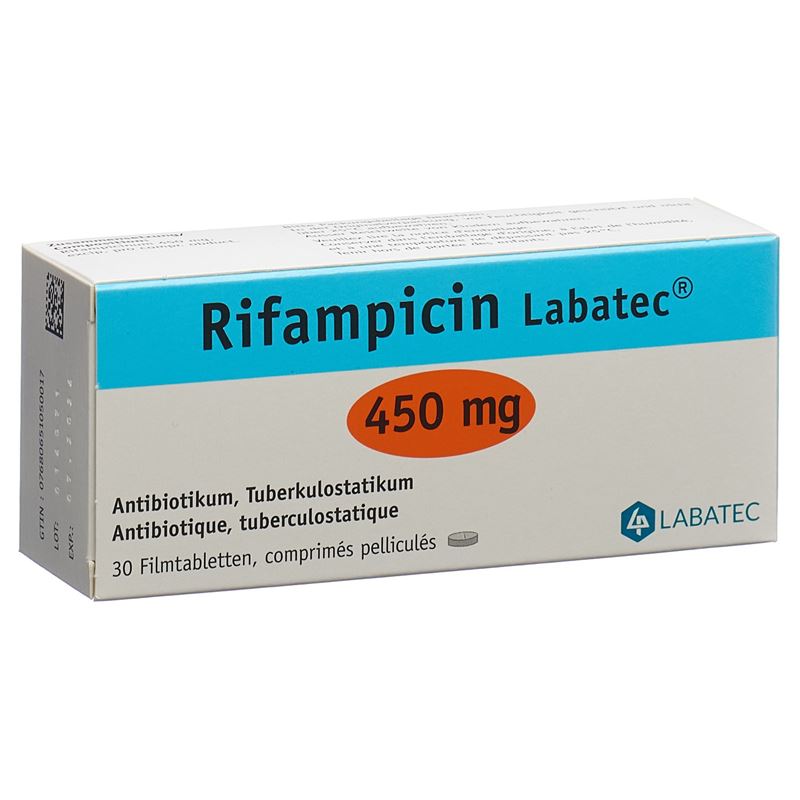 RIFAMPICIN Labatec Filmtabl 450 mg 30 Stk