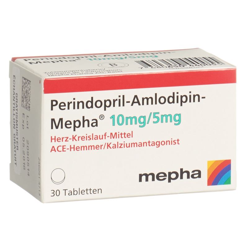 PERINDOPRIL Amlodipin-Mepha Tabl 10mg/5mg 30 Stk