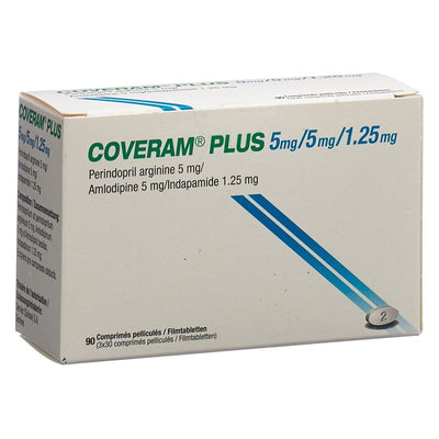 COVERAM plus Filmtabl 5/5/1.25mg Ds 90 Stk