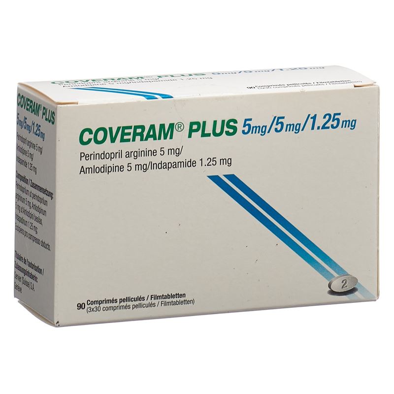 COVERAM plus Filmtabl 5/5/1.25mg Ds 90 Stk