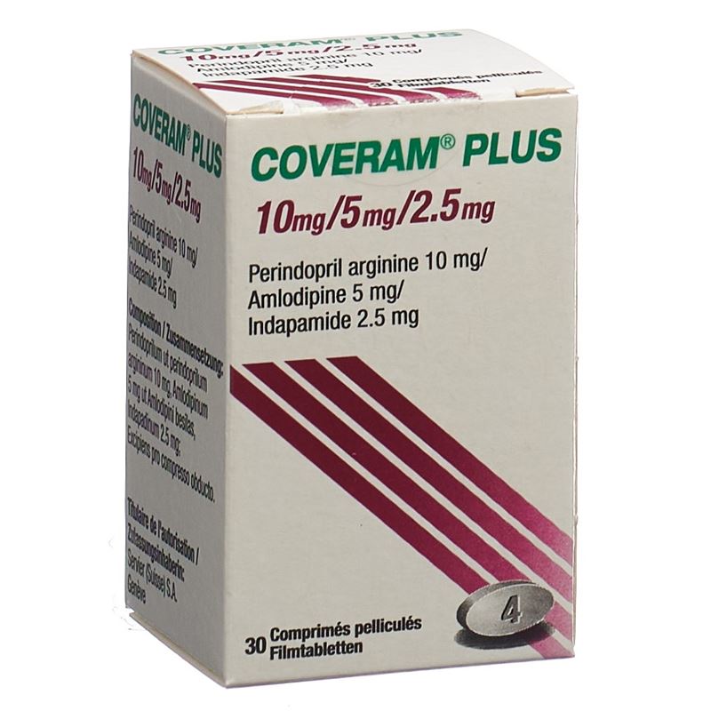 COVERAM plus Filmtabl 10/5/2.5mg Ds 30 Stk