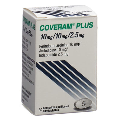 COVERAM plus Filmtabl 10/10/2.5mg Ds 30 Stk