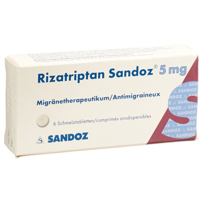 RIZATRIPTAN Sandoz Schmelztabl 5 mg 6 Stk