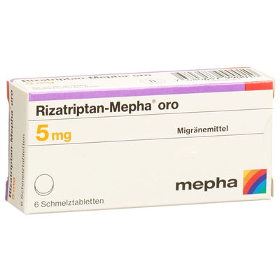 RIZATRIPTAN Mepha oro Schmelztabl 5 mg 6 Stk
