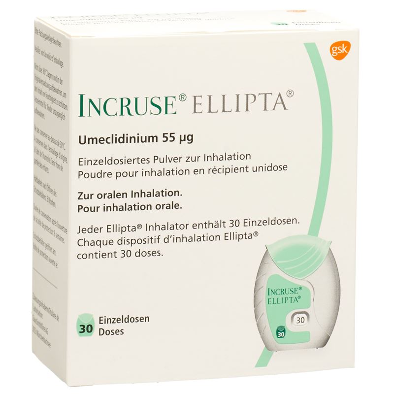INCRUSE ELLIPTA Inh Plv 55 mcg 30 Dos
