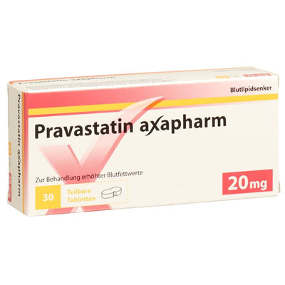 PRAVASTATIN axapharm Tabl 20 mg (teilbar) 30 Stk