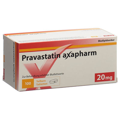 PRAVASTATIN axapharm Tabl 20 mg (teilbar) 100 Stk