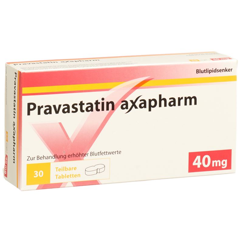 PRAVASTATIN axapharm Tabl 40 mg (teilbar) 30 Stk