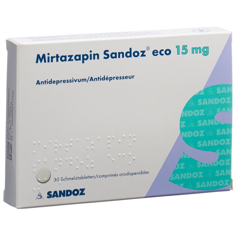 MIRTAZAPIN Sandoz eco Schmelztabl 15 mg 30 Stk