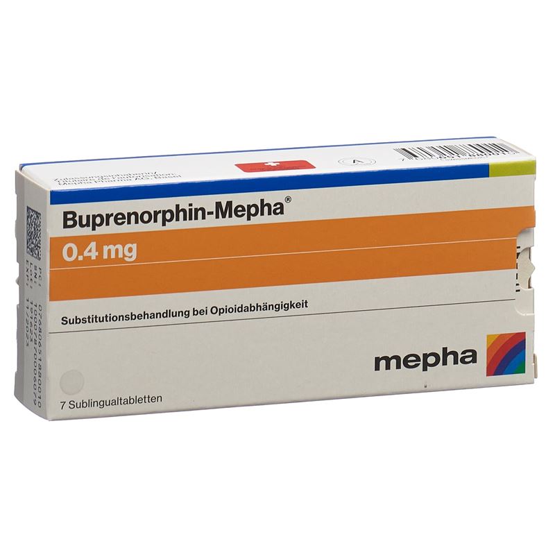 BUPRENORPHIN Mepha Subling Tabl 0.4 mg 7 Stk