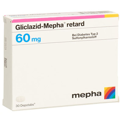 GLICLAZID Mepha retard Depotabs 60 mg 30 Stk