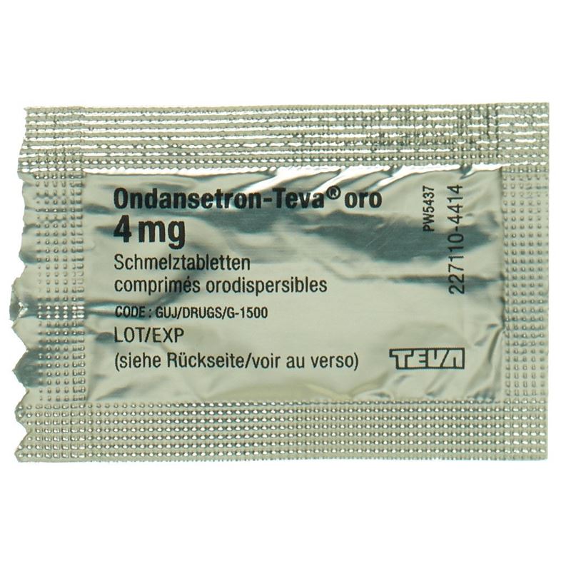 ONDANSETRON Teva oro Schmelztabl 4 mg Btl 10 Stk - CONTENTFRONT