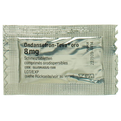 ONDANSETRON Teva oro Schmelztabl 8 mg Btl 6 Stk - CONTENTFRONT