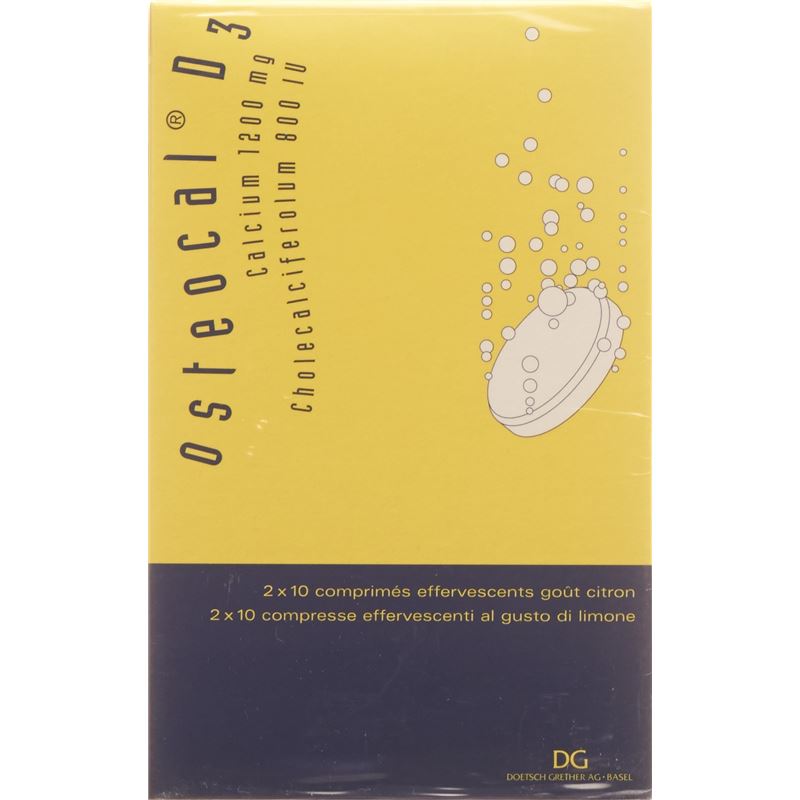 OSTEOCAL D3 Brausetabl 1200/800 40 Stk - PICBACK
