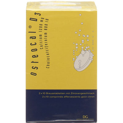 OSTEOCAL D3 Brausetabl 1200/800 40 Stk - PICFRONTTOP