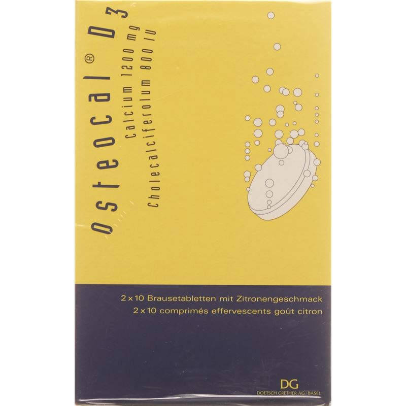 OSTEOCAL D3 Brausetabl 1200/800 40 Stk - PICFRONT