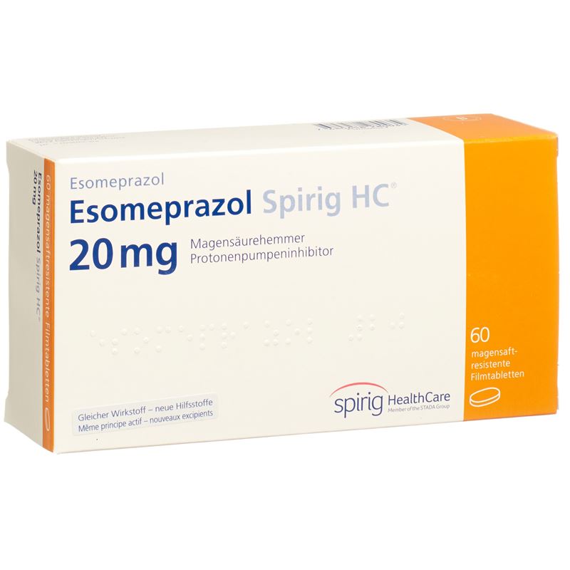 ESOMEPRAZOL Spirig HC Tabl 20 mg 60 Stk