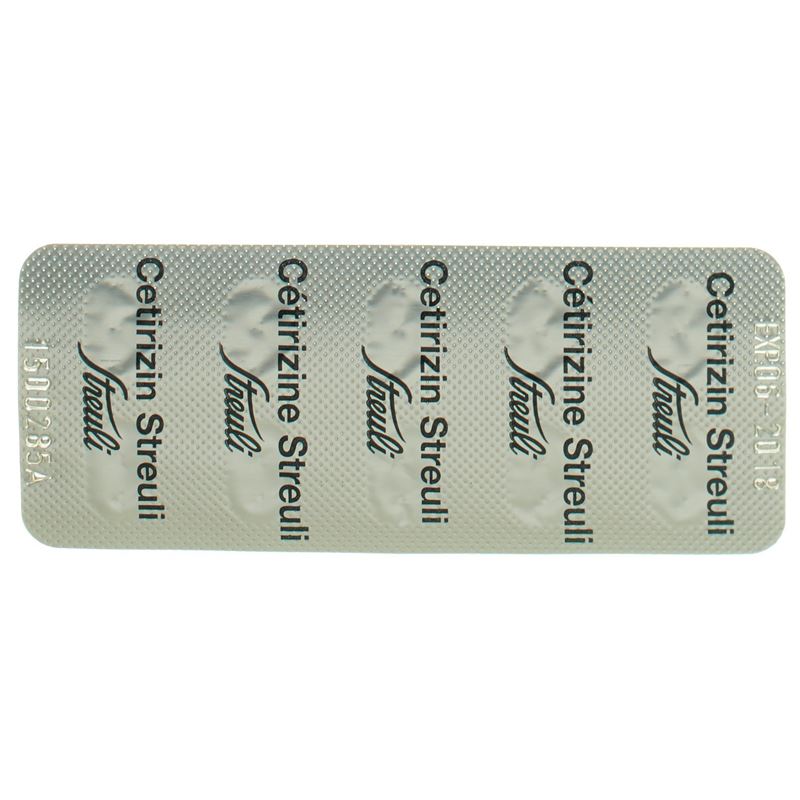 CETIRIZIN Streuli Filmtabl 10 mg 10 Stk - CONTENTBACK