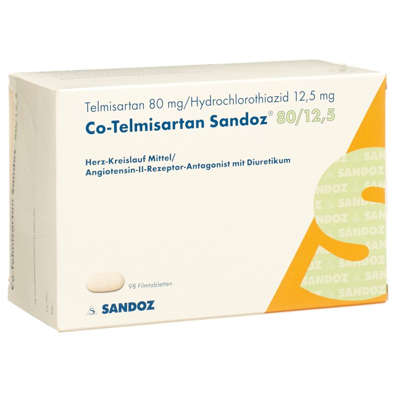 CO-TELMISARTAN Sandoz Filmtabl 80/12.5 98 Stk