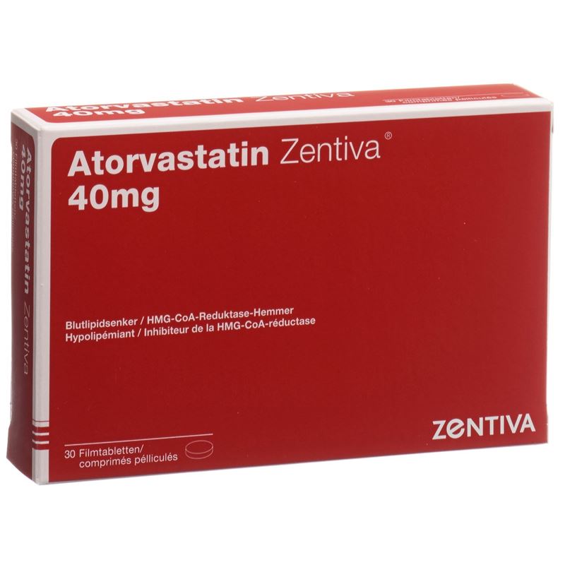 ATORVASTATIN Zentiva Filmtabl 40 mg 30 Stk