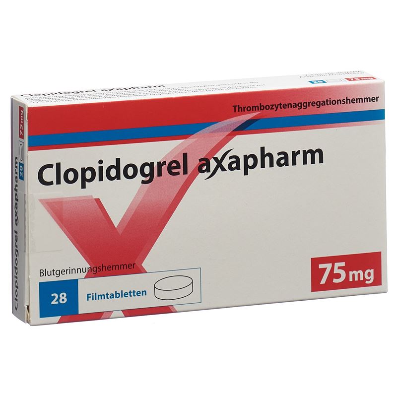 CLOPIDOGREL axapharm Filmtabl 75 mg 28 Stk