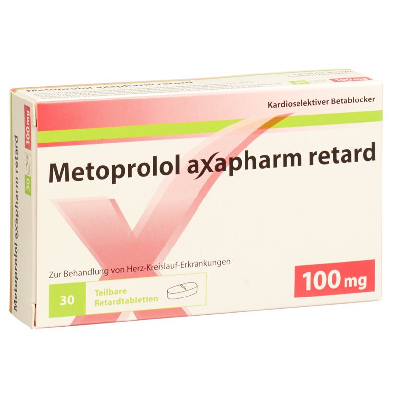 METOPROLOL Axapharm Ret Tabl 100 mg 30 Stk