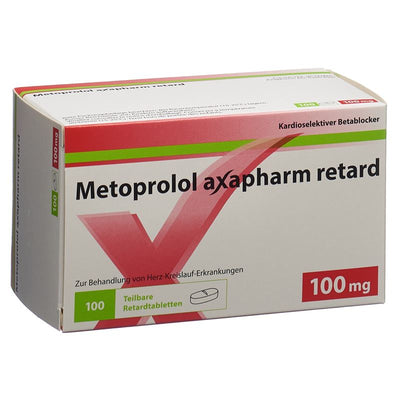 METOPROLOL Axapharm Ret Tabl 100 mg 100 Stk