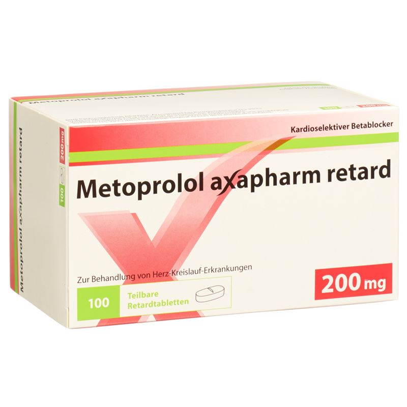 METOPROLOL Axapharm Ret Tabl 200 mg 100 Stk