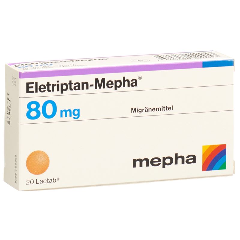 ELETRIPTAN Mepha Filmtabl 80 mg 20 Stk