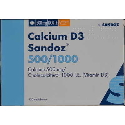 CALCIUM D3 Sandoz Kautabl 500/1000 120 Stk - PICFRONT