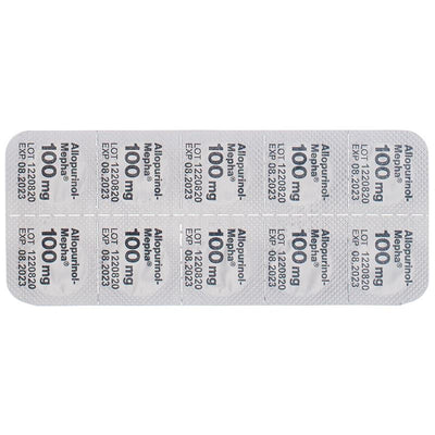 ALLOPURINOL Mepha Tabl 100 mg 50 Stk - CONTENTBACK