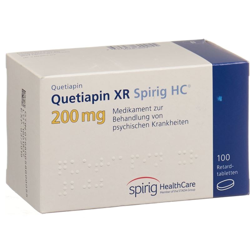 QUETIAPIN XR Spirig HC Ret Tabl 200 mg 100 Stk