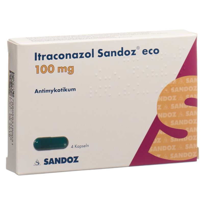 ITRACONAZOL Sandoz eco 4 Kaps 100 mg 4 Stk