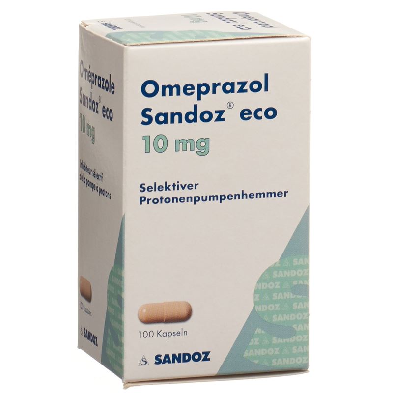 OMEPRAZOL Sandoz eco Kaps 10 mg Ds 100 Stk