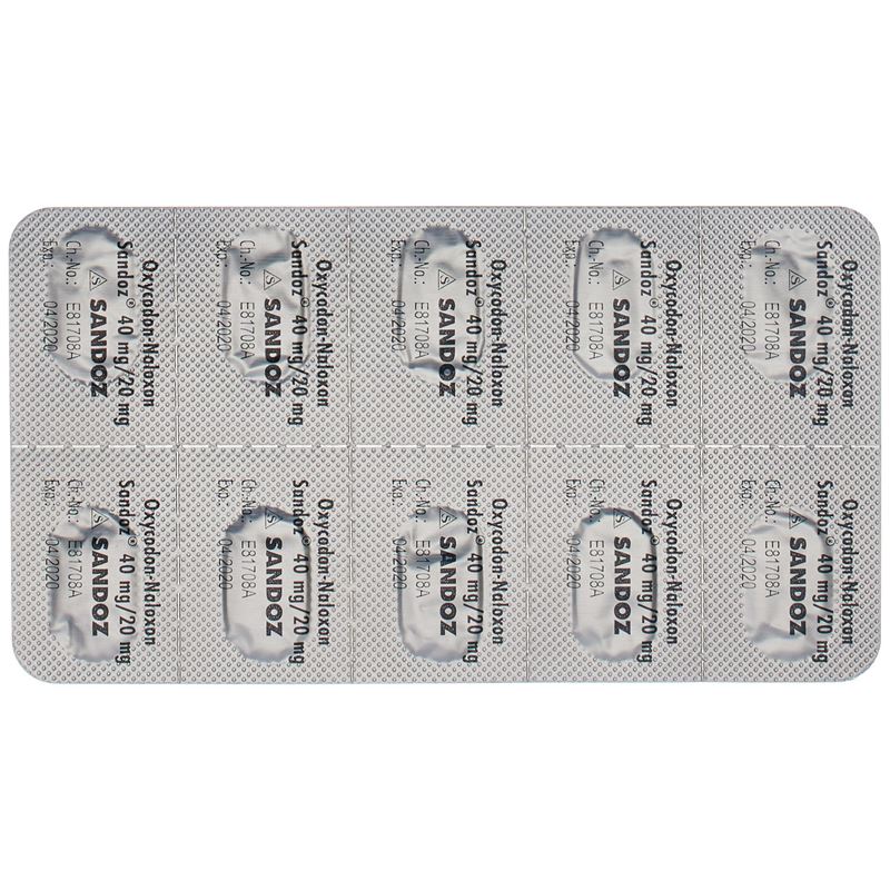 OXYCODON-NALOXON Sandoz 40 mg/20 mg 30 Stk - CONTENTBACK
