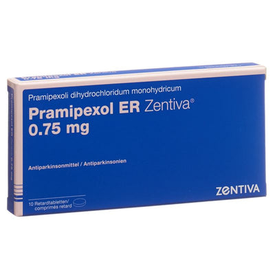 PRAMIPEXOL ER Zentiva Ret Tabl 0.75 mg 10 Stk