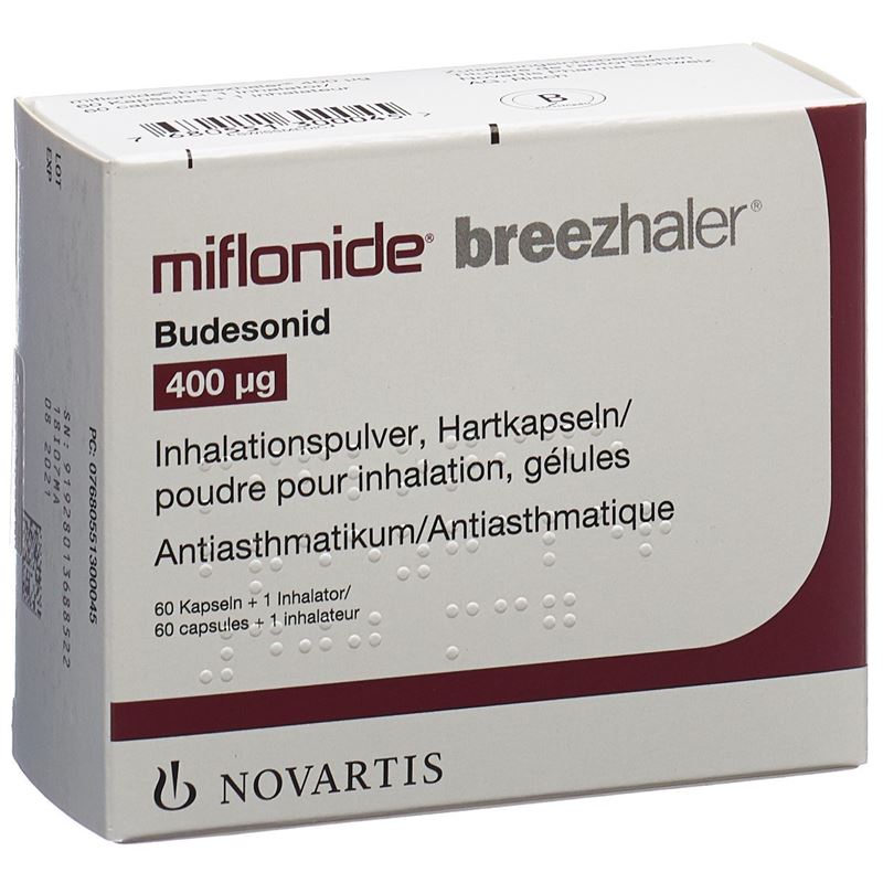 MIFLONIDE Breezhaler Inh Kaps 400 mcg 60 Stk