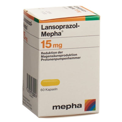 LANSOPRAZOL Mepha Kaps 15 mg Ds 60 Stk