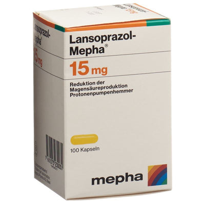 LANSOPRAZOL Mepha Kaps 15 mg Ds 100 Stk