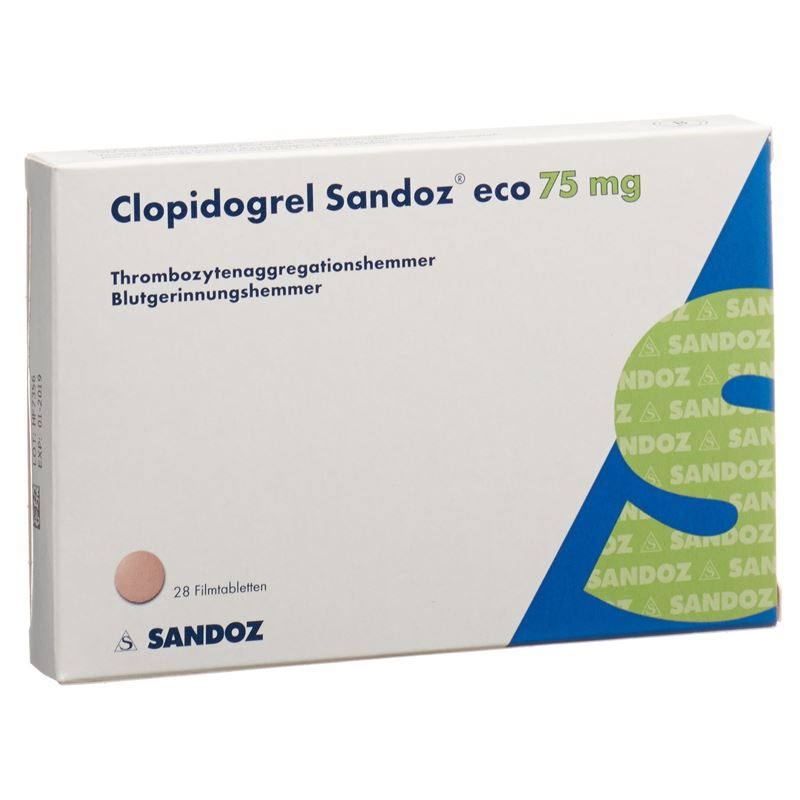 CLOPIDOGREL Sandoz eco Filmtabl 75 mg 28 Stk