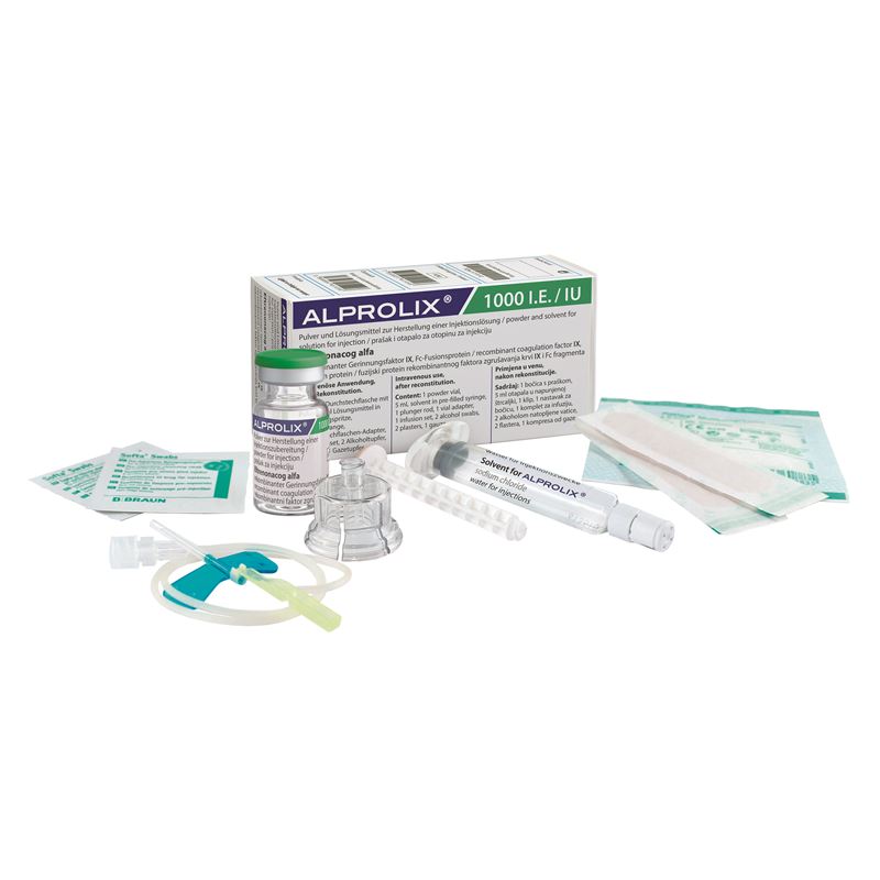 ALPROLIX Trockensub 1000 IE cum Solv Durchstf