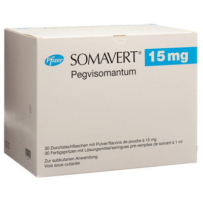 SOMAVERT Trockensub 15 mg c Solv (Fertspr) 30 Stk