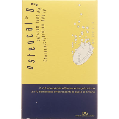 OSTEOCAL D3 Brausetabl 1200/800 20 Stk - PICBACK