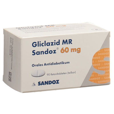 GLICLAZID MR Sandoz Ret Tabl 60 mg 90 Stk