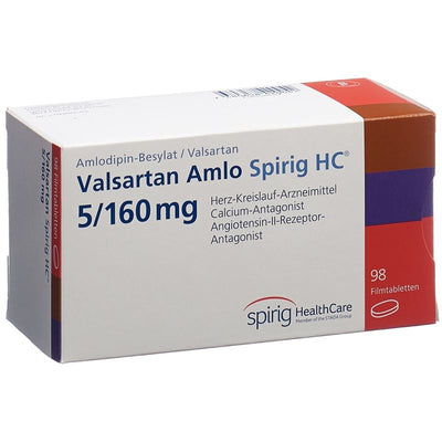 VALSARTAN AMLO Spirig HC Filmtabl 5/160mg 98 Stk