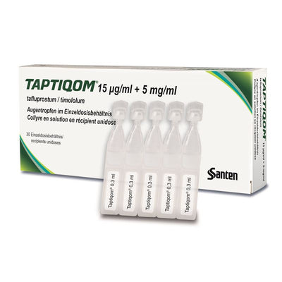 TAPTIQOM Gtt Opht 15mcg/ml + 5mg/ml 30 x 0.3 ml