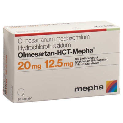 OLMESARTAN-HCT Mepha Filmtabl 20mg/12.5mg 98 Stk